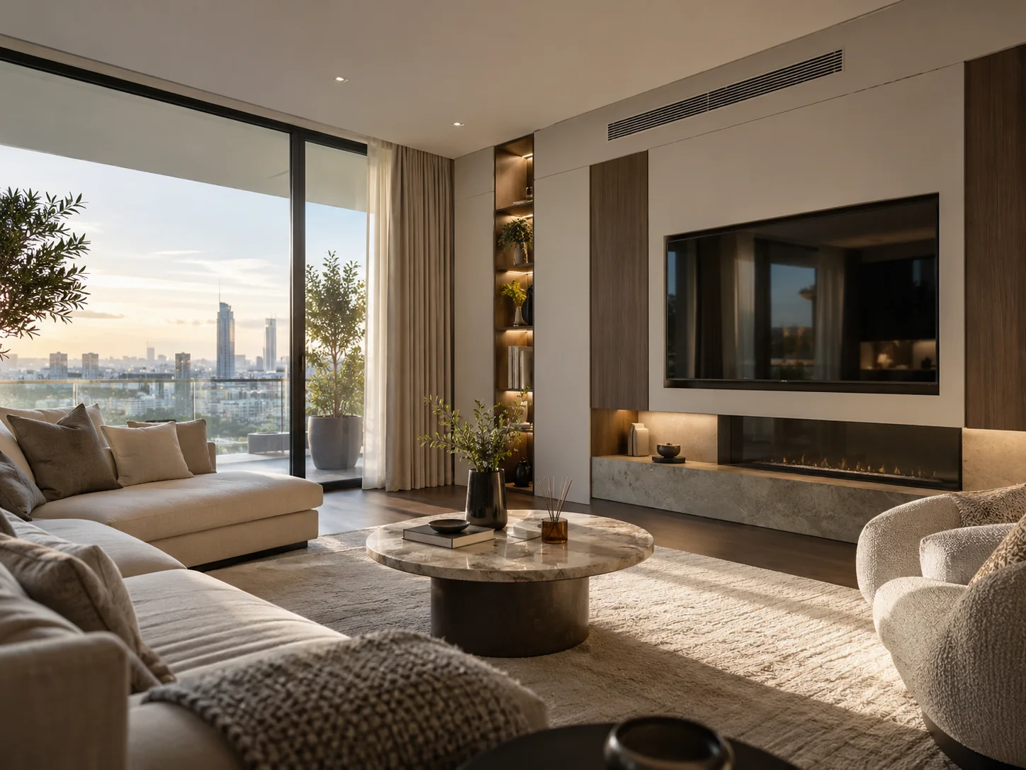 Illustrative apartment air-conditioning project